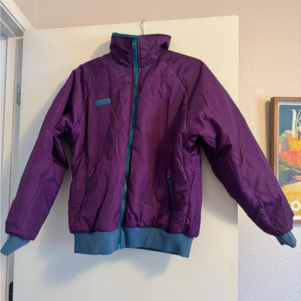 Patagonia Reversible Puffer Jacket in Purple and Blue